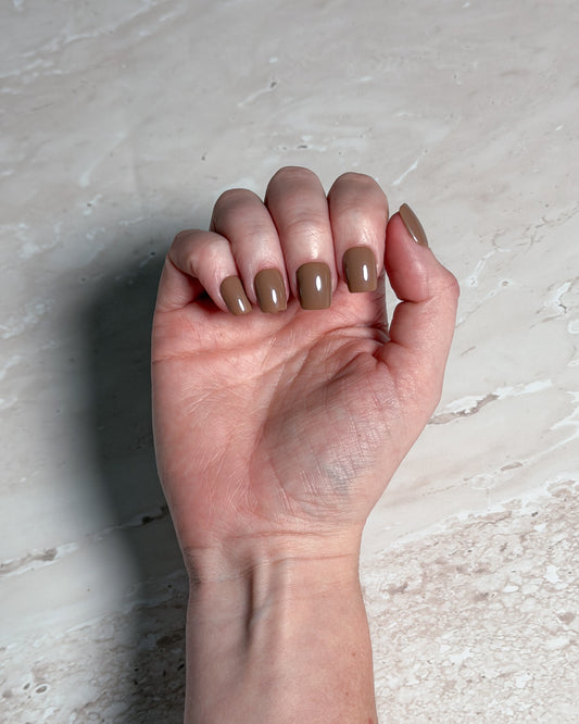 Mink — Square Press-On Nails