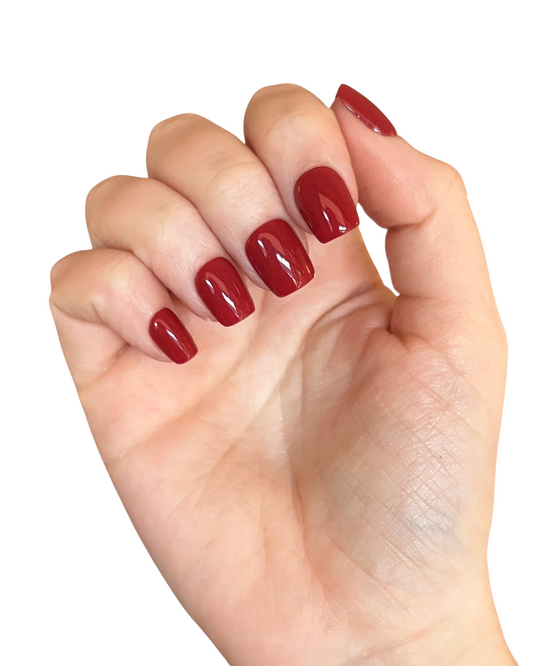Rouge — Square Press-On Nails