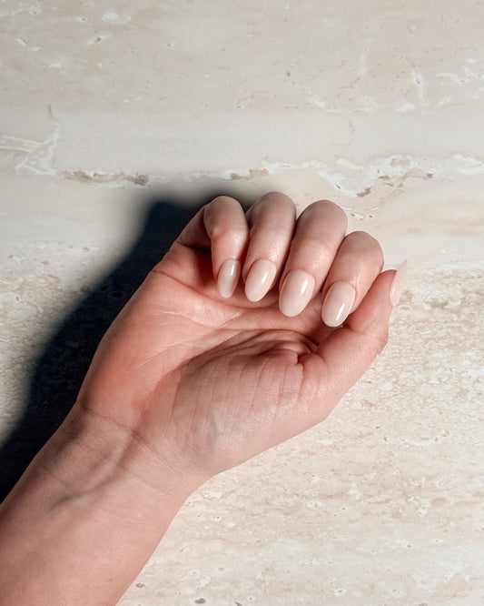 Cashmere — Oval Press-On Nails