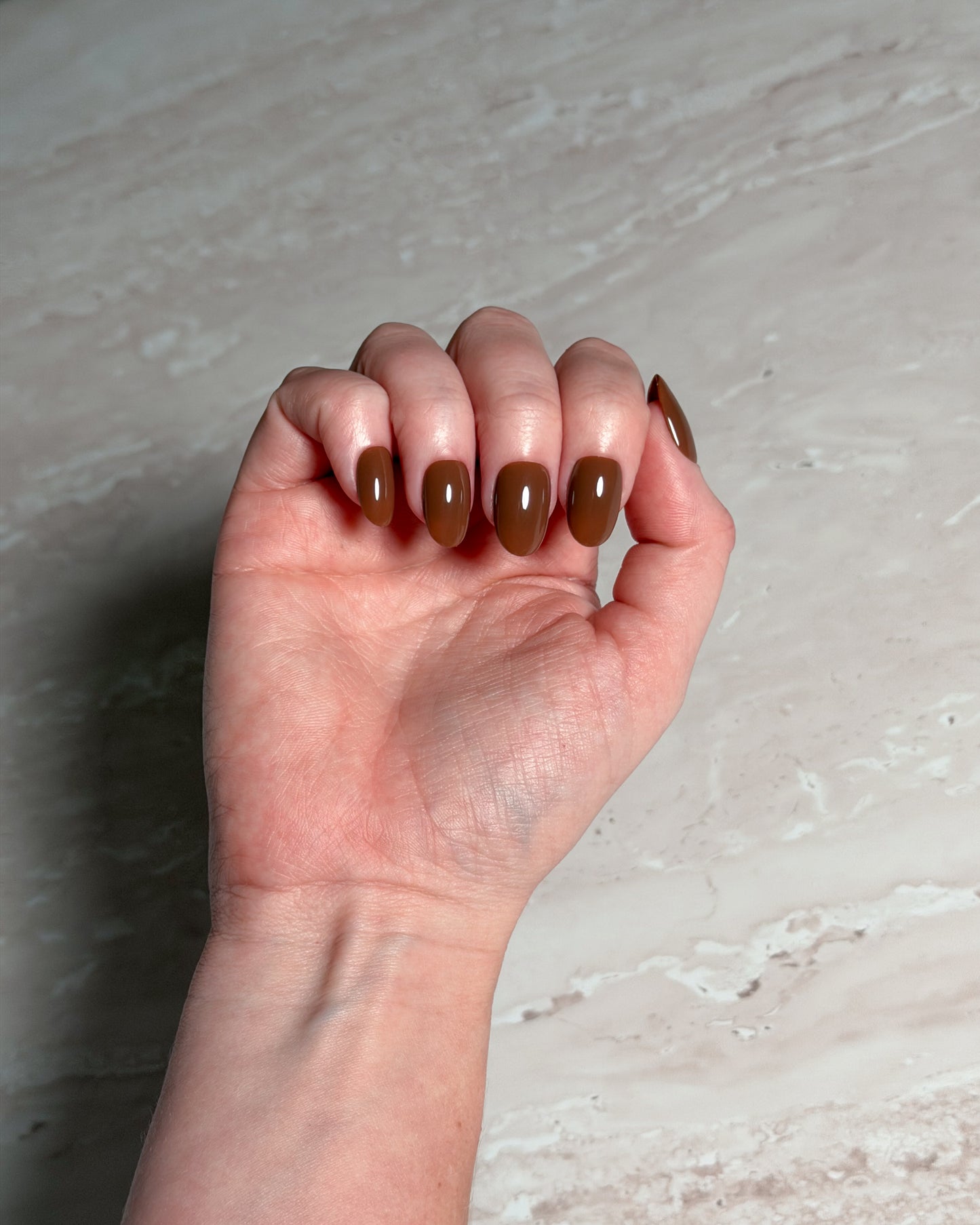 Cocoa — Oval Press-On Nails