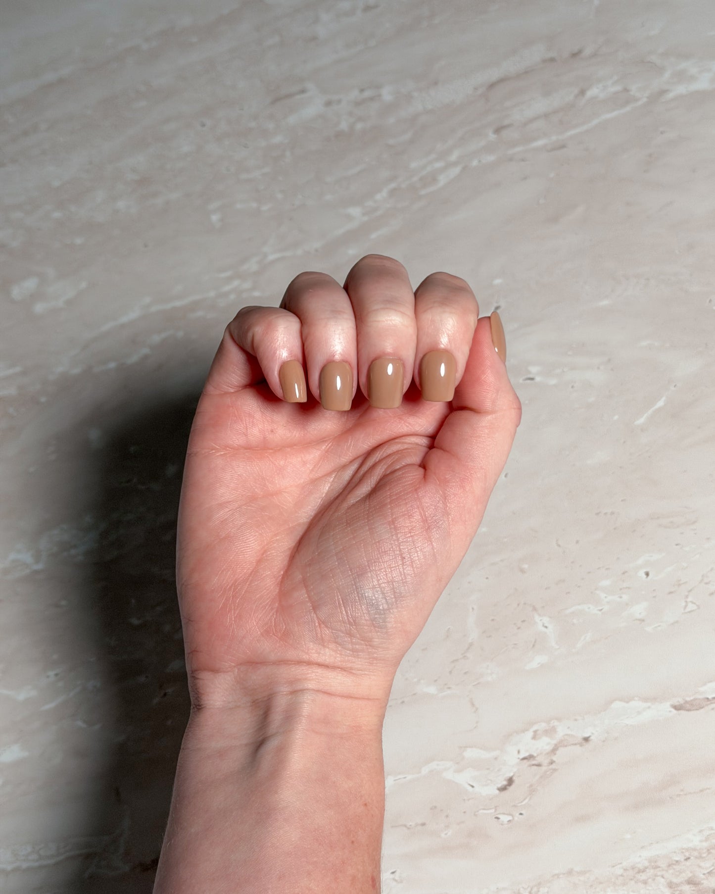 Stone — Square Press-On Nails