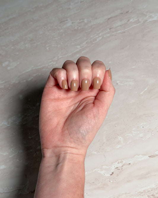 Stone — Square Press-On Nails