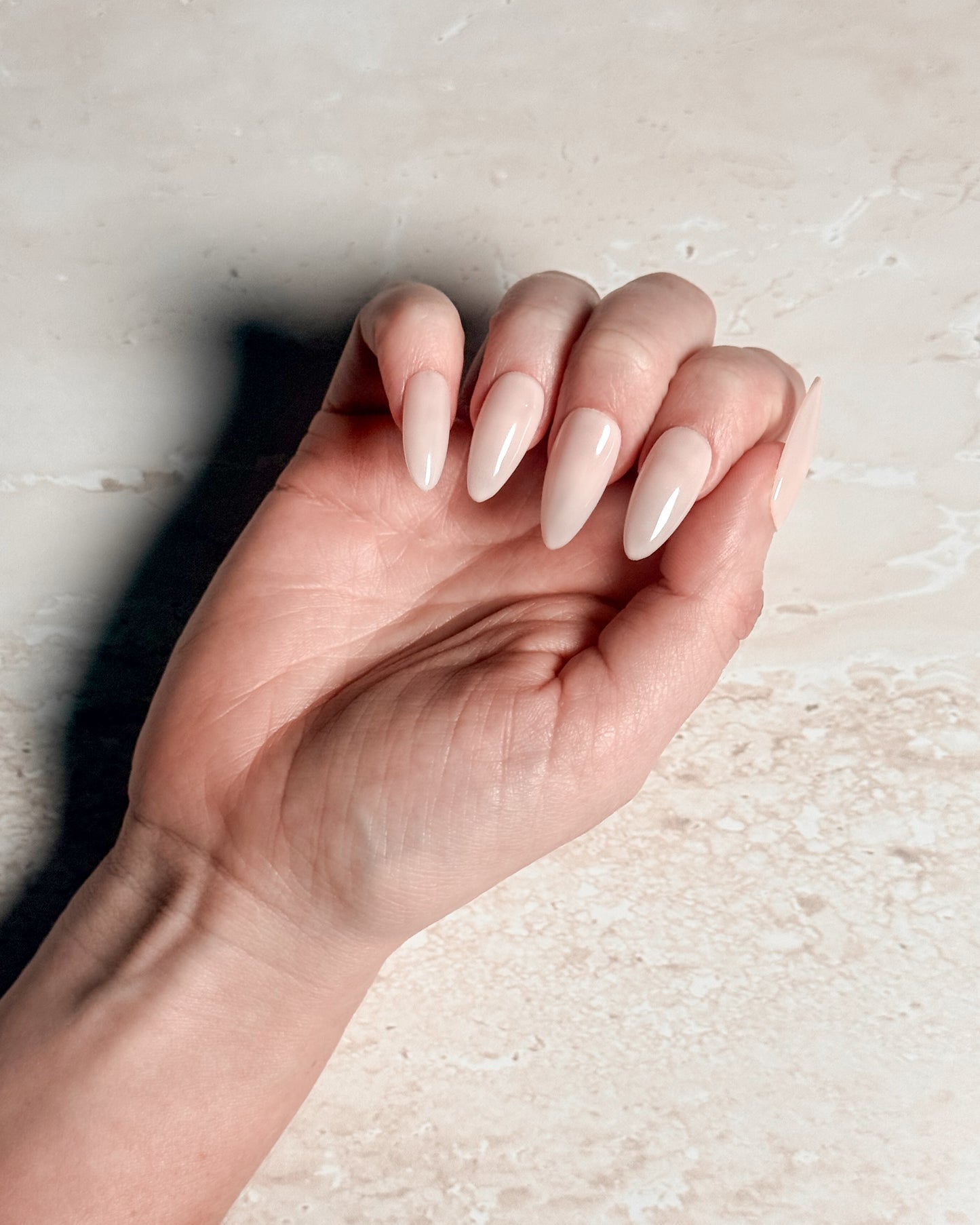 Cashmere — Almond Press-On Nails