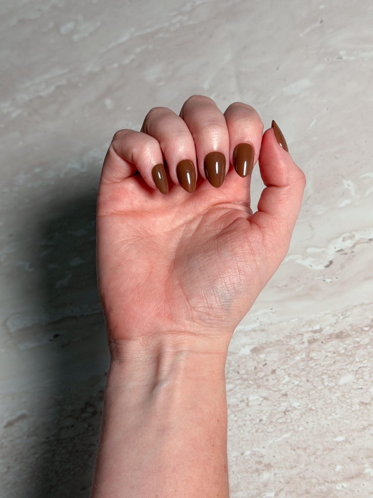 Cocoa — Almond Press-On Nails