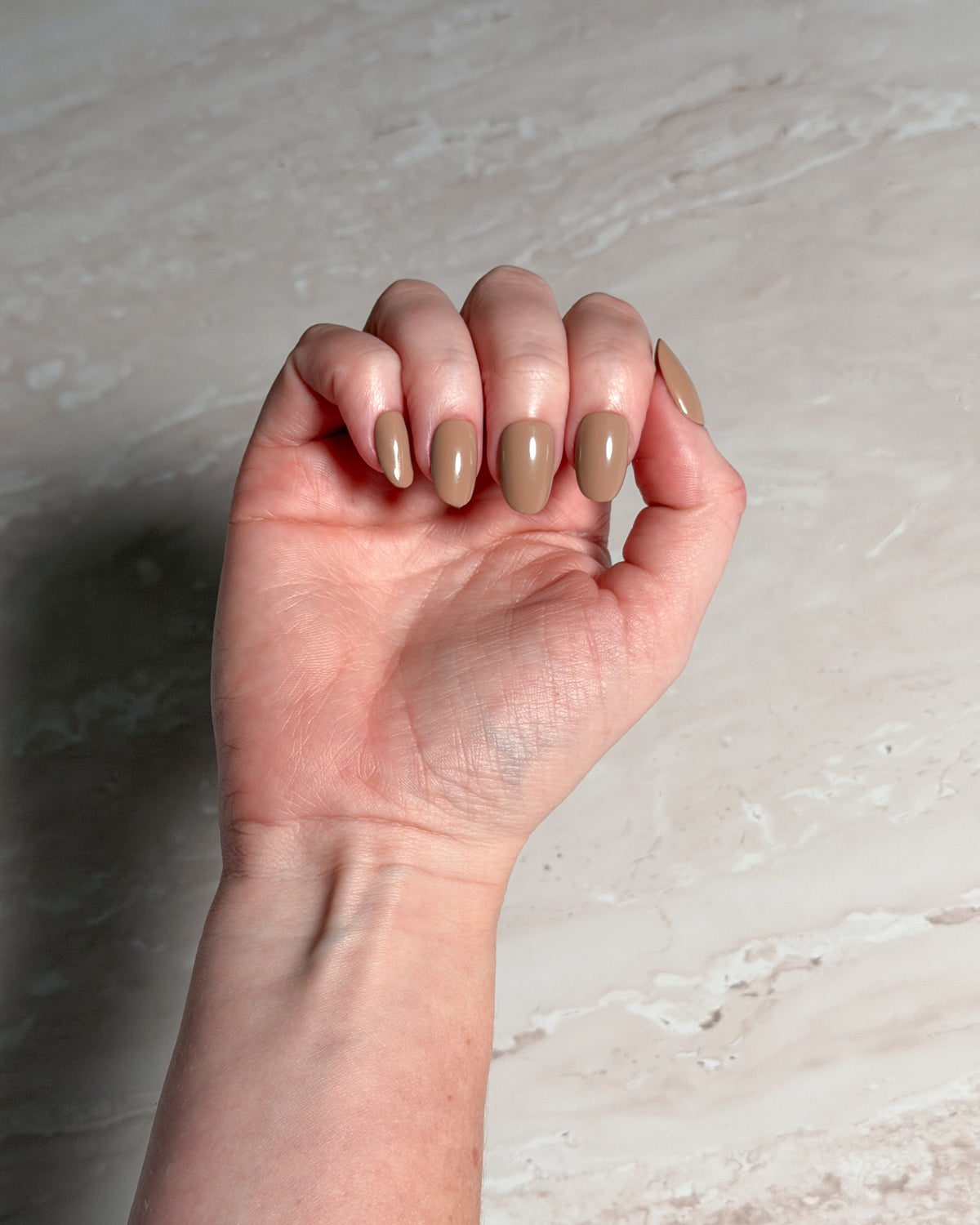 Stone — Oval Press-On Nails