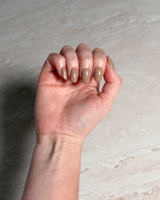 Stone — Oval Press-On Nails