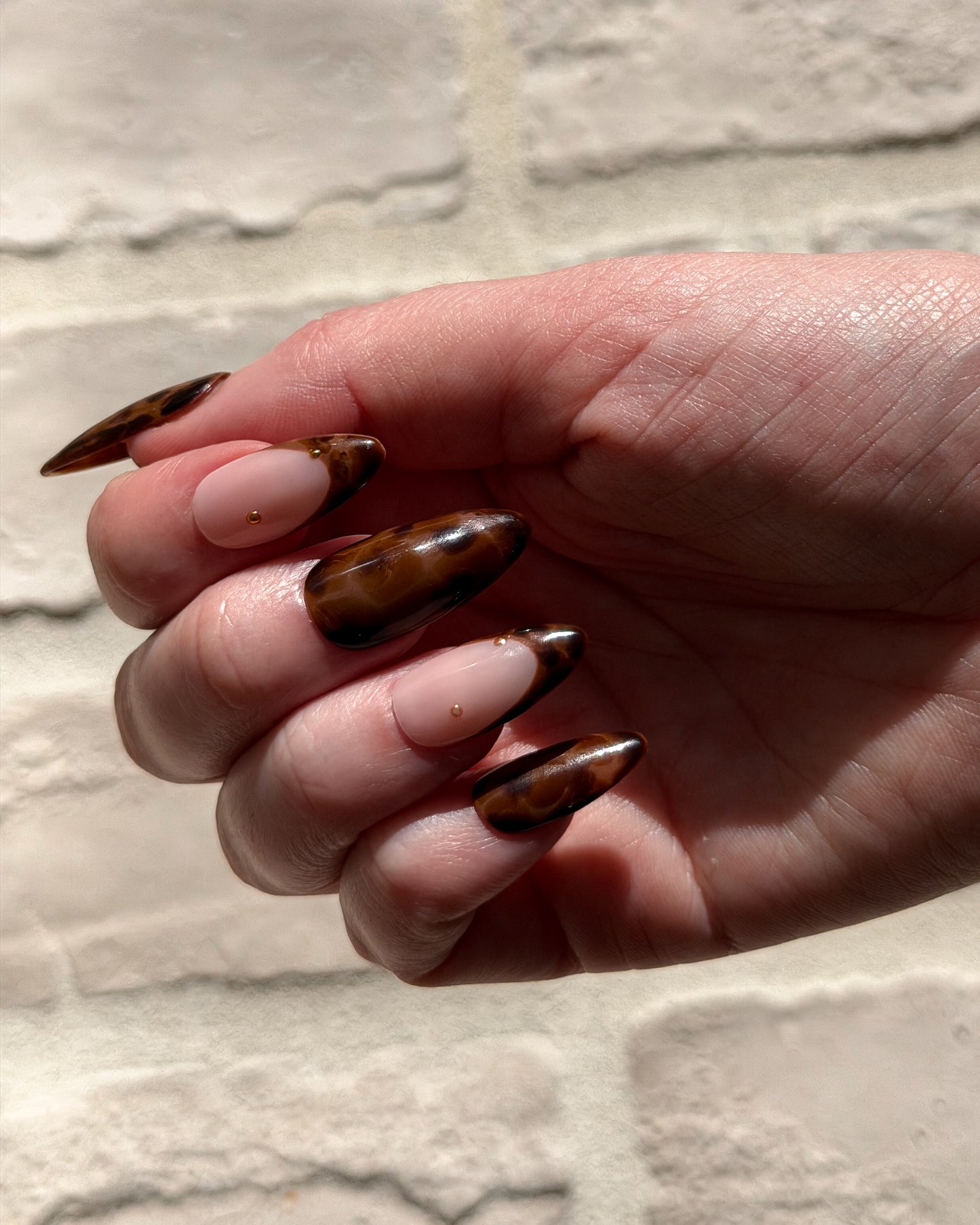 Velvet Safari — Medium Almond Press-On Nails