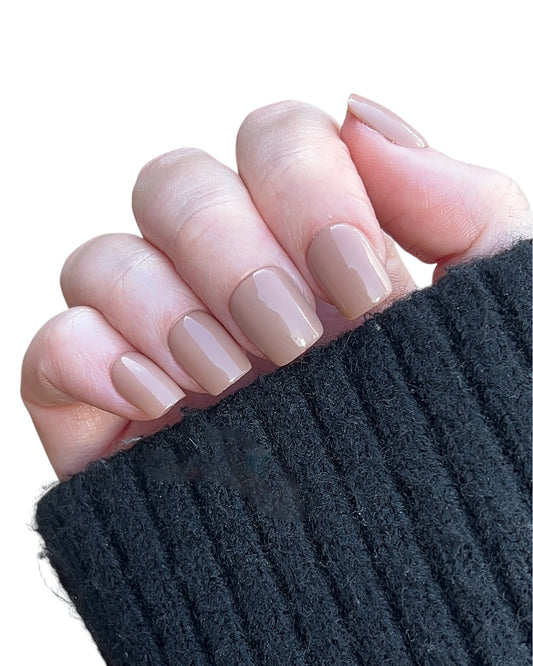 Stone — Square Press-On Nails
